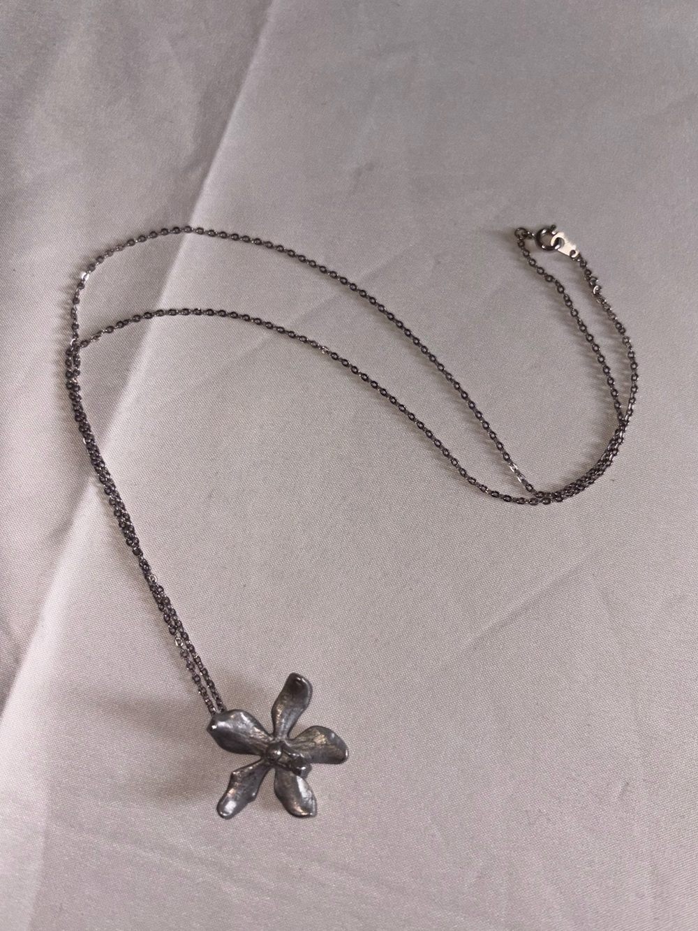 Vintage Royal Selangor Pewter
Orchid Pendant Stamped